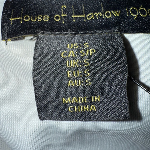 House Of Harlow 1960 Brand New Bella Long Sleeve V-Neck Bodysuit - Picture 8 of 9